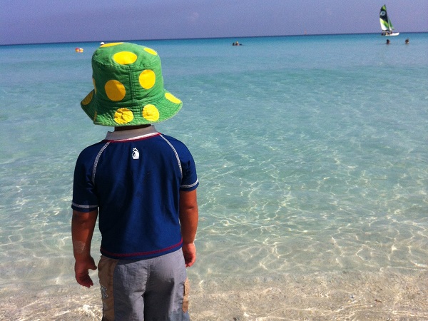 boy on the beach